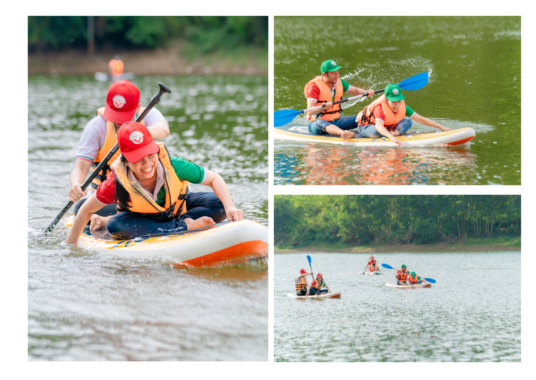 Thi đấu chèo thuyền